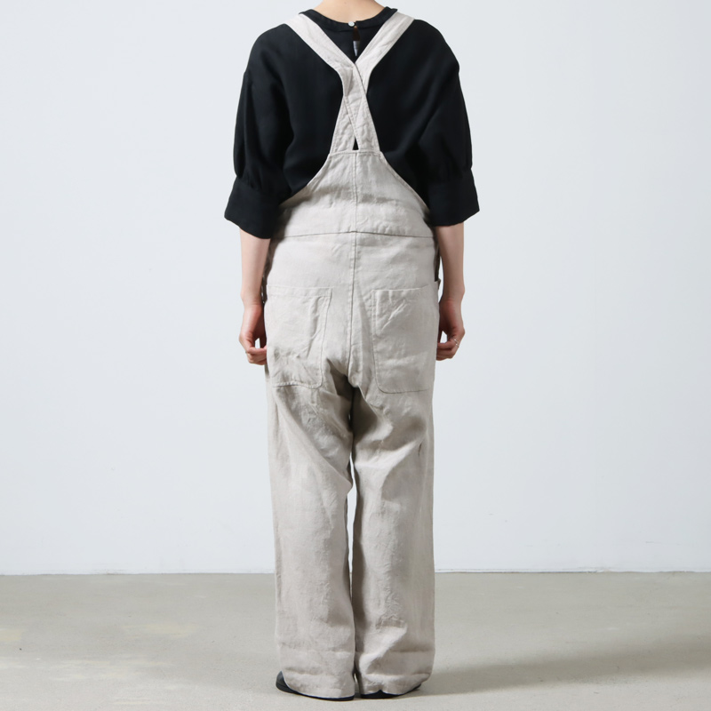 YAECA (ヤエカ) WRITE OVERALL LINEN / ライトオーバーオールリネン