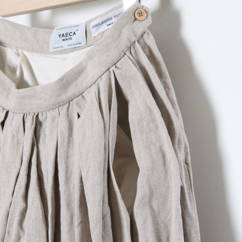 YAECA (ヤエカ) WRITE CULOTTES LINEN / ライトキュロットリネン