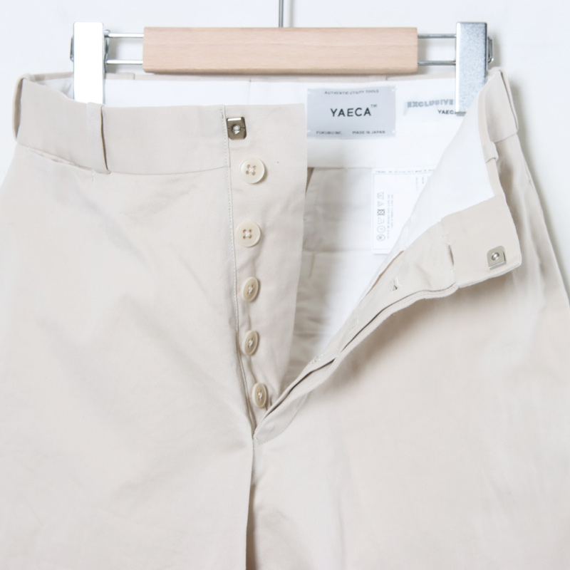 YAECA (ヤエカ) CHINO CLOTH PANTS WIDE STRAIGHT / チノクロスパンツ