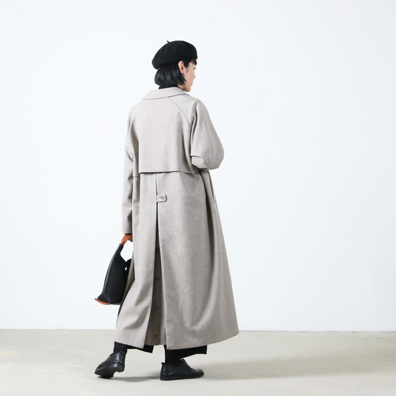 YAECA (ヤエカ) SOUTIEN COLLAR COAT WOOL / ステンカラーコートウール