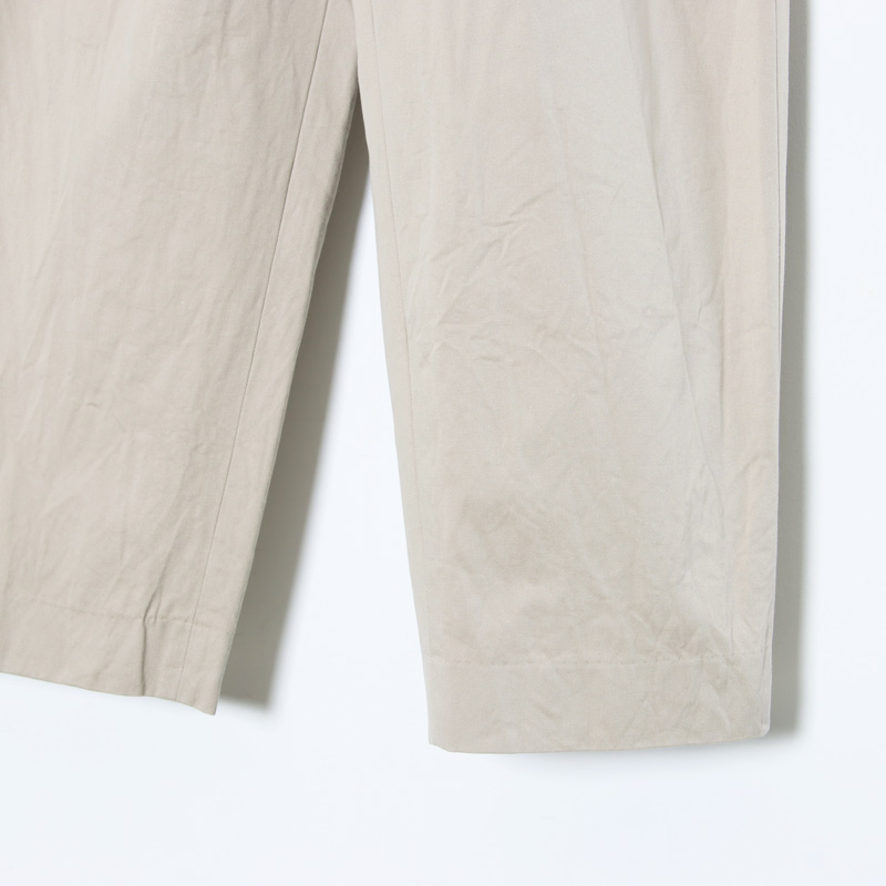 YAECA (ヤエカ) CHINO CLOTH PANTS TWO TUCK TAPERED / チノクロス