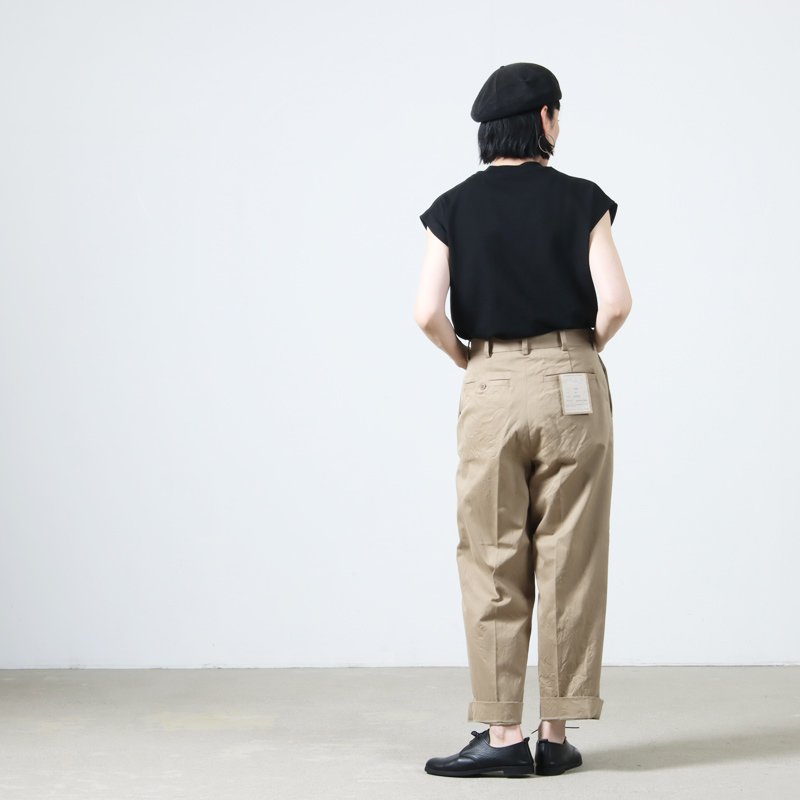 YAECA (ヤエカ) CHINO CLOTH PANTS CREASED / チノクロスパンツクリースド