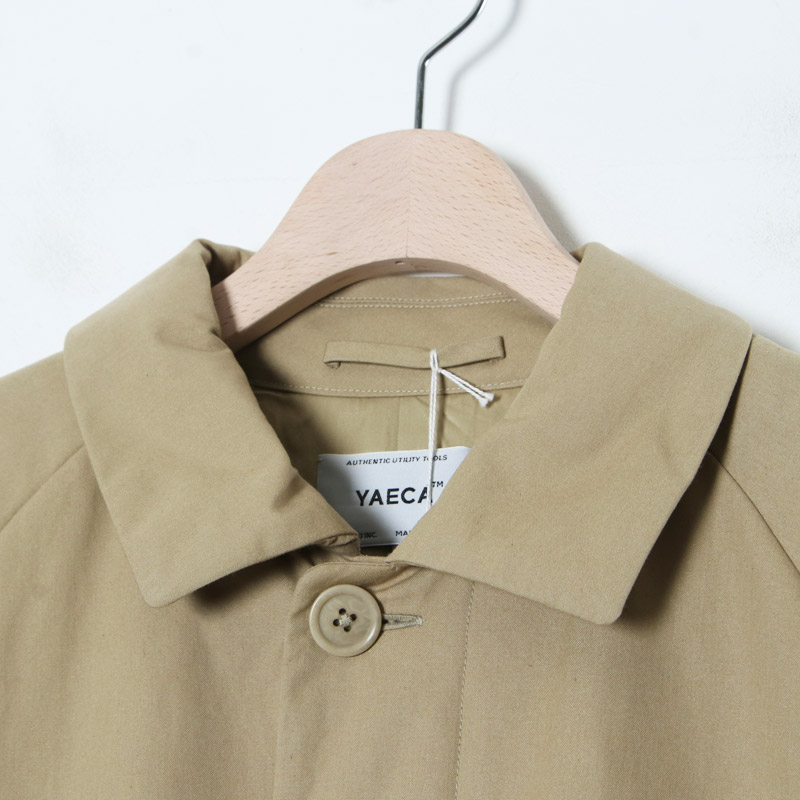 YAECA (ヤエカ) STAINCOLLAR COAT SHORT / ステンカラーコート ショート