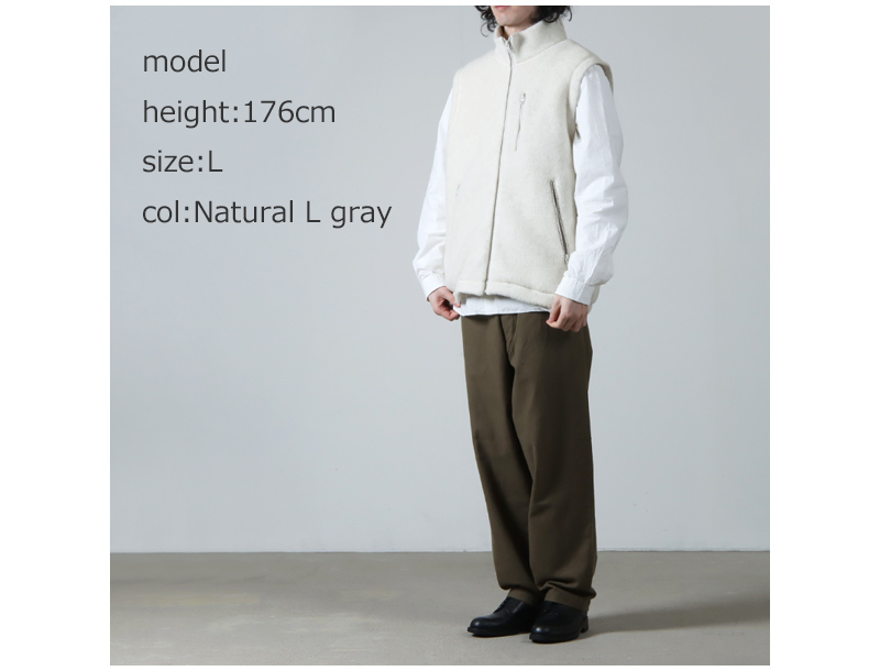 YAECA (ヤエカ) WOOL VEST / ウールベスト