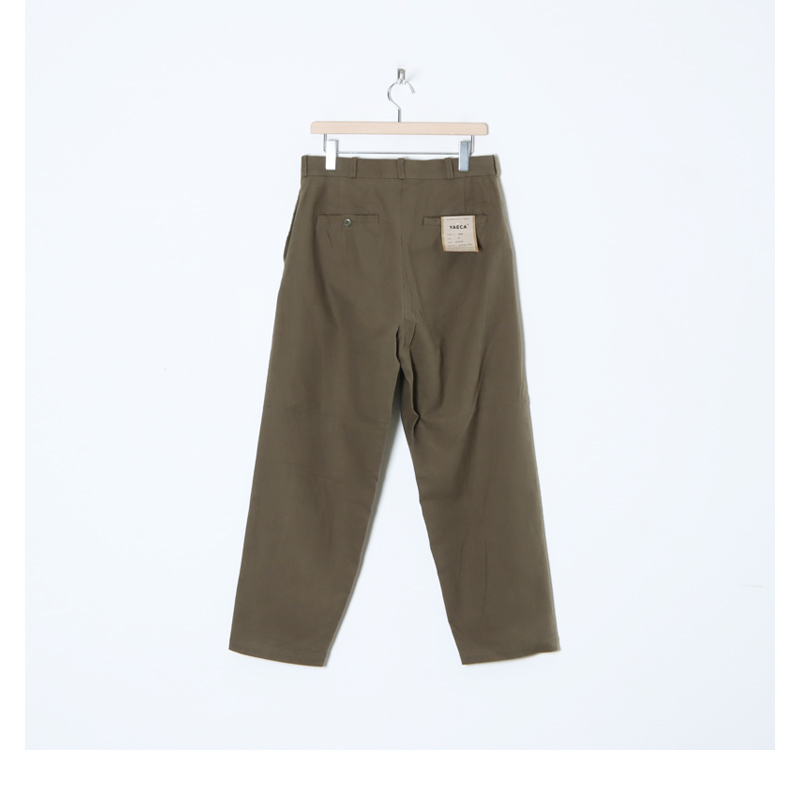 YAECA (ヤエカ) CHINO CLOTH PANTS WIDE TAPERED / チノクロスパンツ