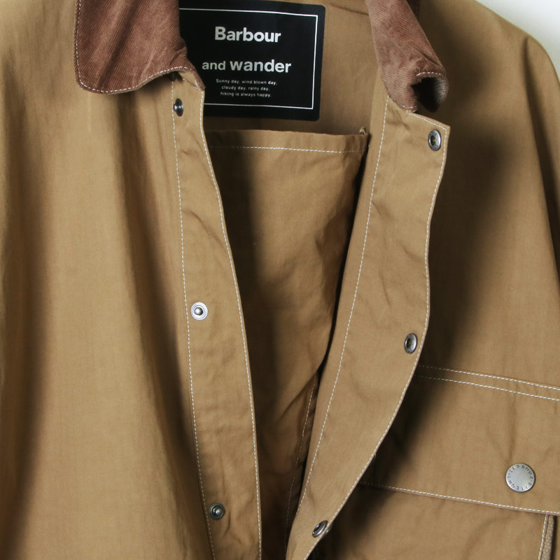 and wander (アンドワンダー) Barbour CORDURA solway shirt for man