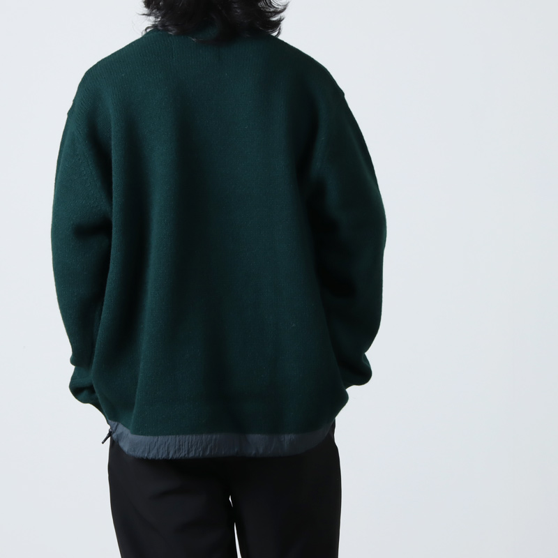 and wander (アンドワンダー) Shetland wool sweater / シェットランド