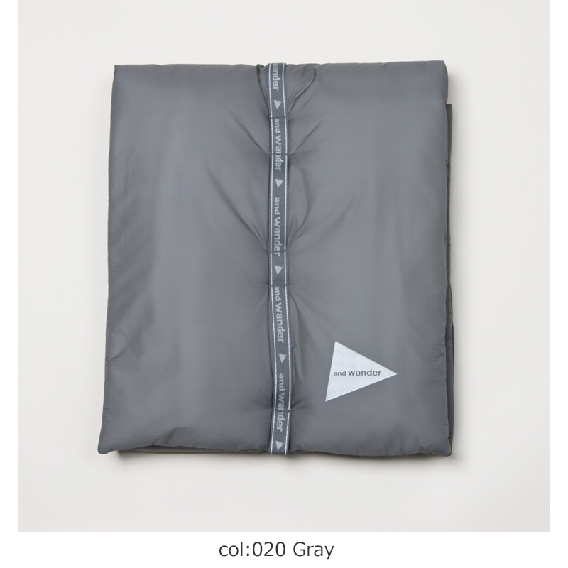 and wander (アンドワンダー) PRIMALOFT rip muffler / プリマロフト