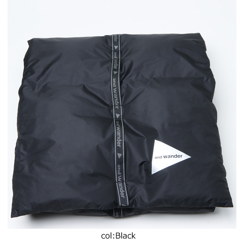 and wander (アンドワンダー) ripstop down muffler / リップストップ