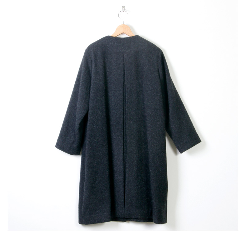 Atelier d'antan (アトリエ ダンタン) ウールアルパカノーカラーコート