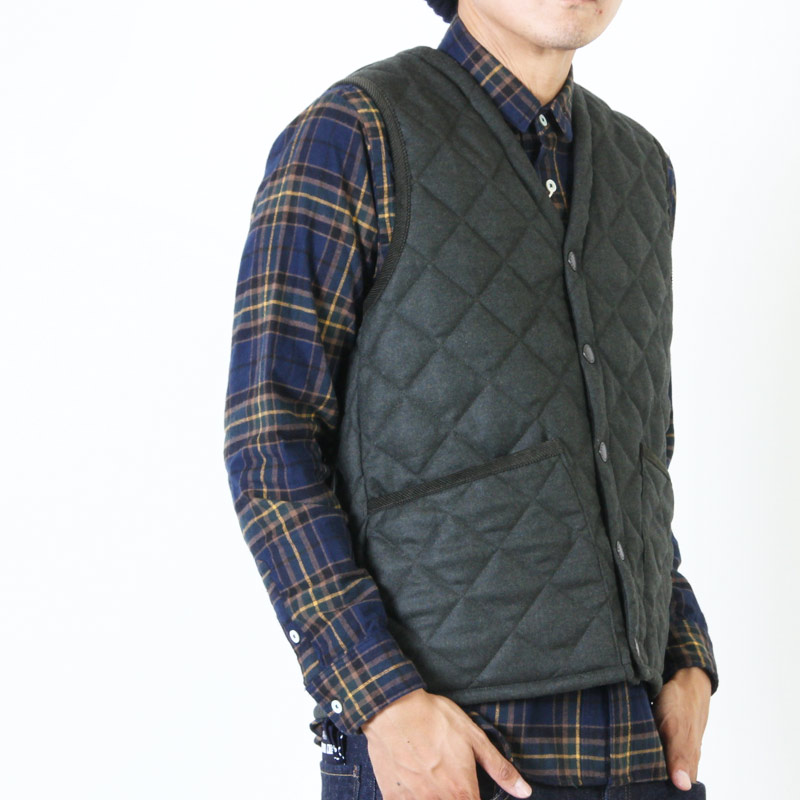 BARBOUR (バブアー) QUILT VEST WOOL / ウールキルティングベスト