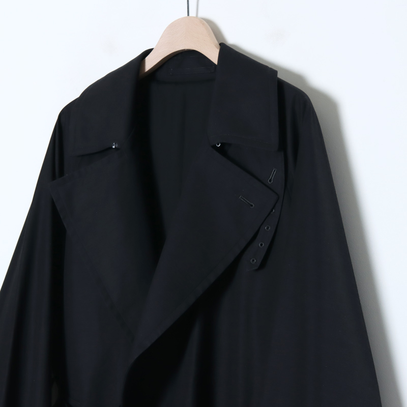 blurhms (ブラームス) Gabardine Double Belt Trench Coat