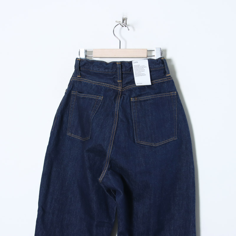 CIOTA (シオタ) High-rise 5 Pocket Pants Navy（One Wash