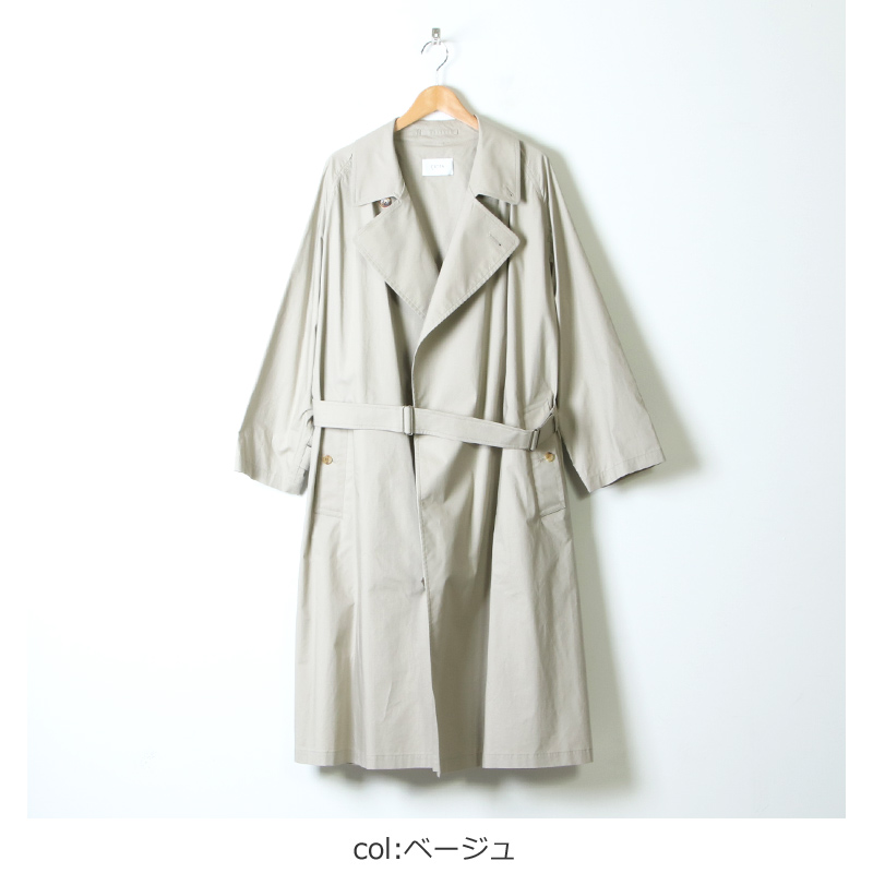 CIOTA (シオタ) スビンコットン タイプライター タイロッケンコート