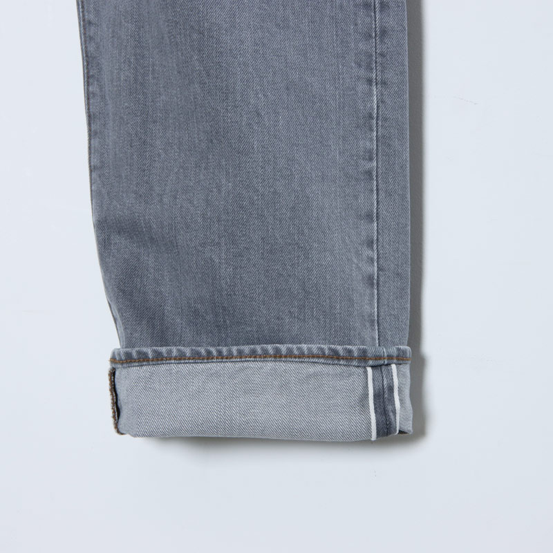 CIOTA (シオタ) グレー スビンコットン 13.5oz ストレートデニム
