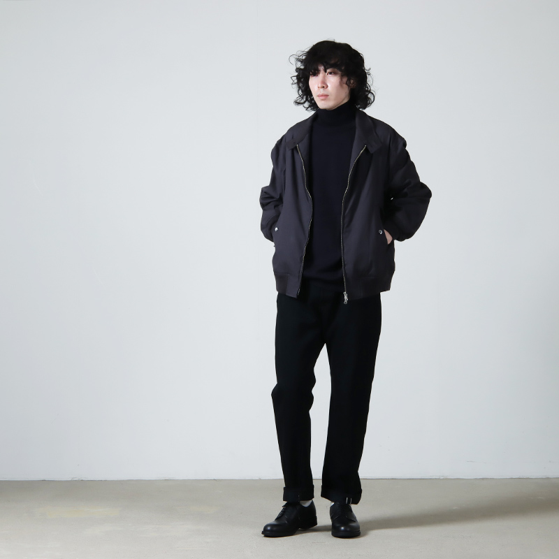 CIOTA (シオタ) Straight 5 Pocket Pants Black（One Wash