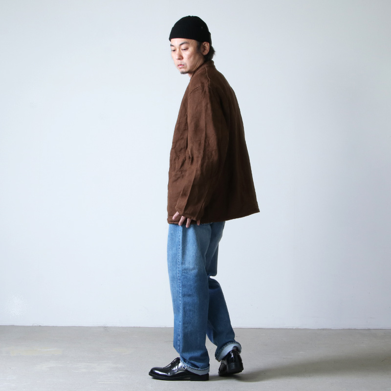 COMOLI (コモリ) ヘンプダック スタンドカラージャケット