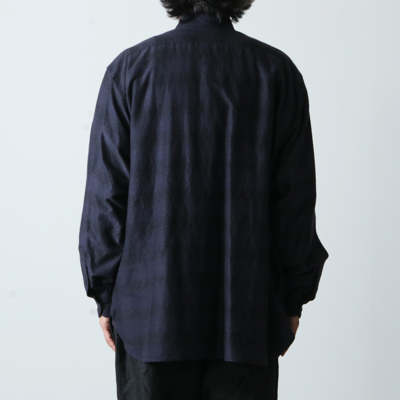 COMOLI (コモリ) ウールシルク ワークシャツ