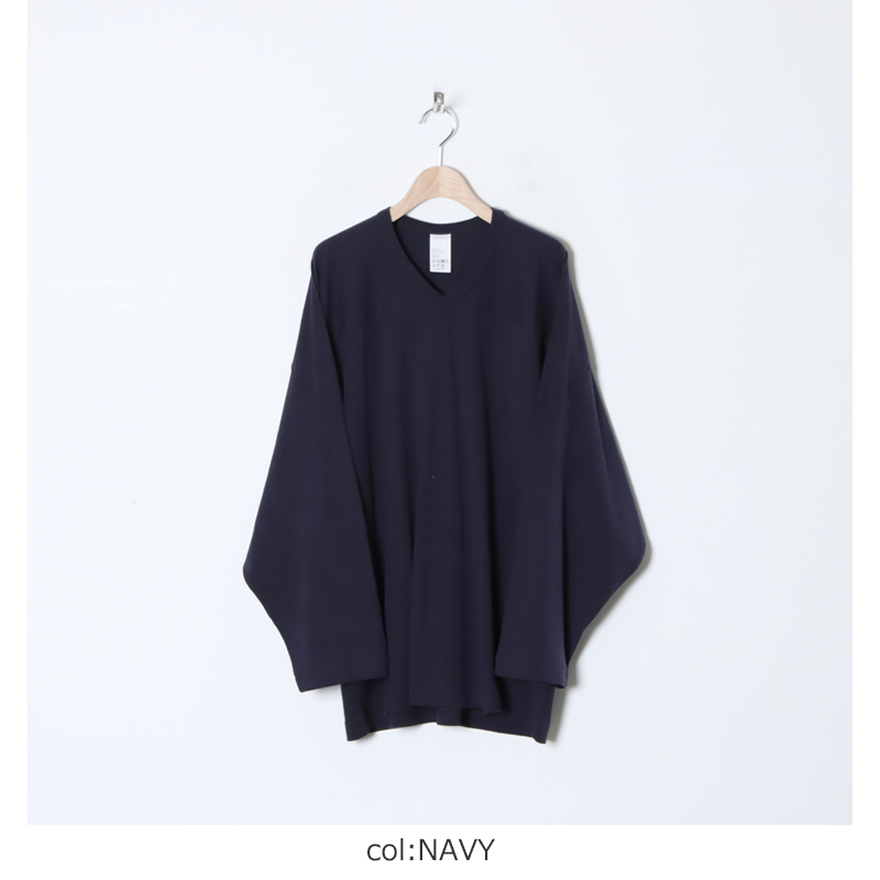 COMOLI (コモリ) コットンフライス ホッケーシャツ