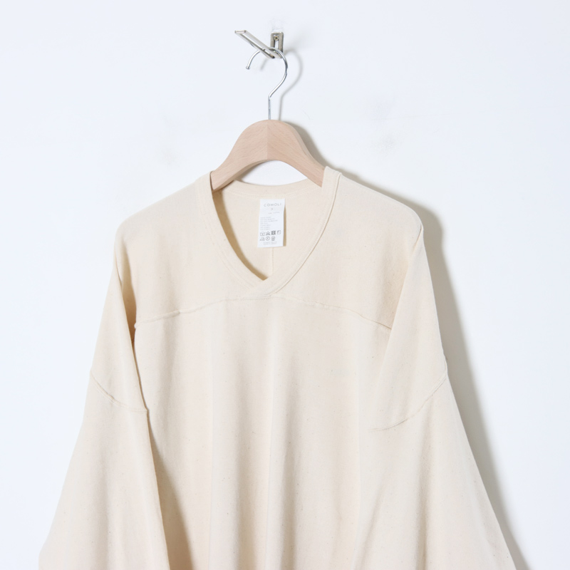 COMOLI (コモリ) コットンフライス ホッケーシャツ
