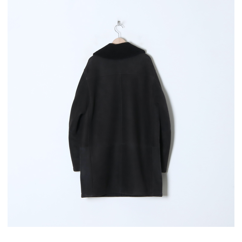 COMOLI (コモリ) シープスキン ショールカラーコート