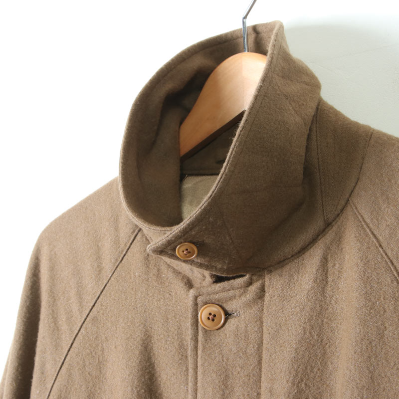 COMOLI (コモリ) リネンウール バルカラーコート
