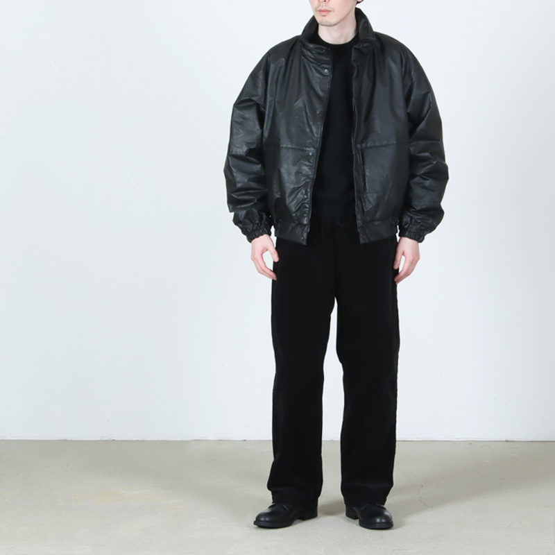 COMOLI (コモリ) ペーパーレザー パデッドジャケット