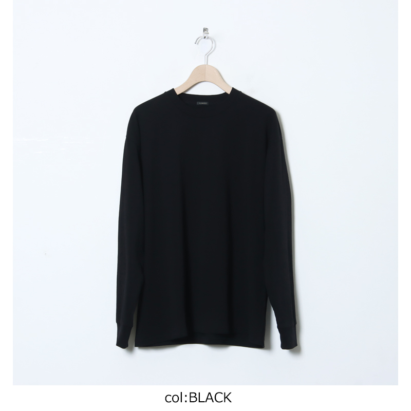 COMOLI (コモリ) コットンジャージ 長袖Tシャツ