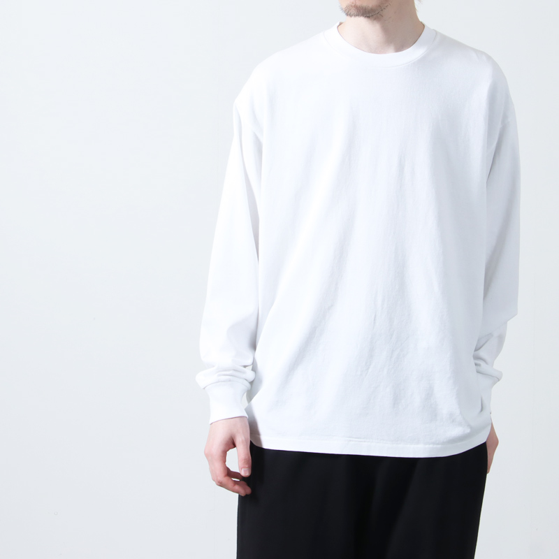 COMOLI (コモリ) コットンジャージ 長袖Tシャツ