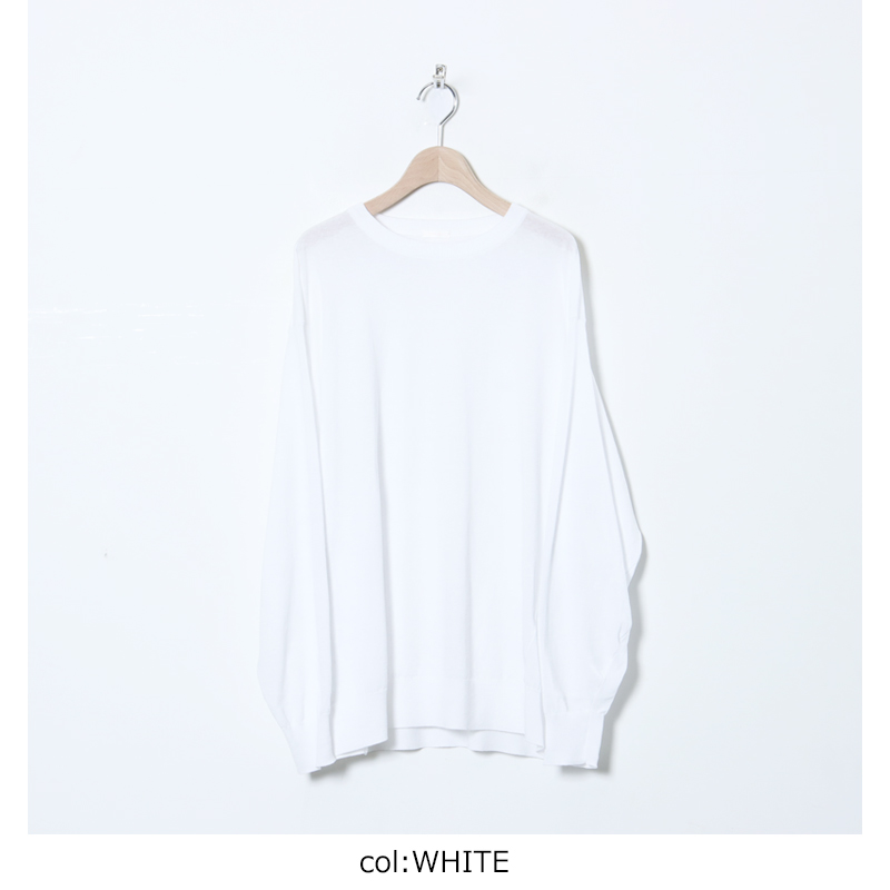 COMOLI (コモリ) コットン クルーネックニット