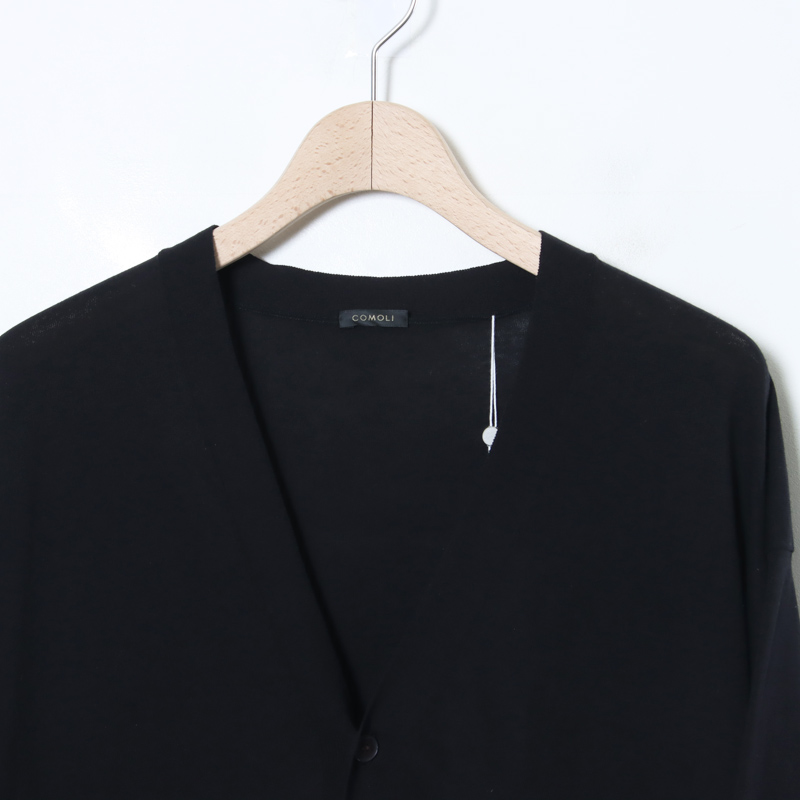 COMOLI (コモリ) コットン Vネックカーディガン