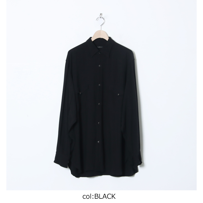 COMOLI (コモリ) レーヨン ウエスタンシャツ