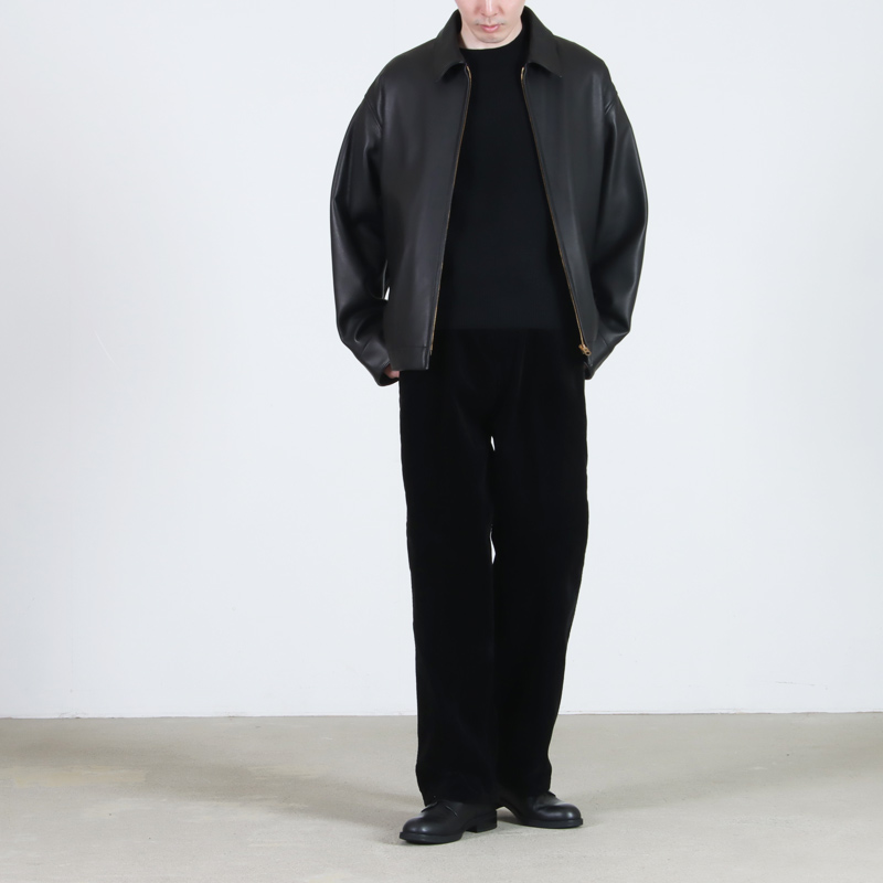 COMOLI (コモリ) カーフスキン ジップショートジャケット