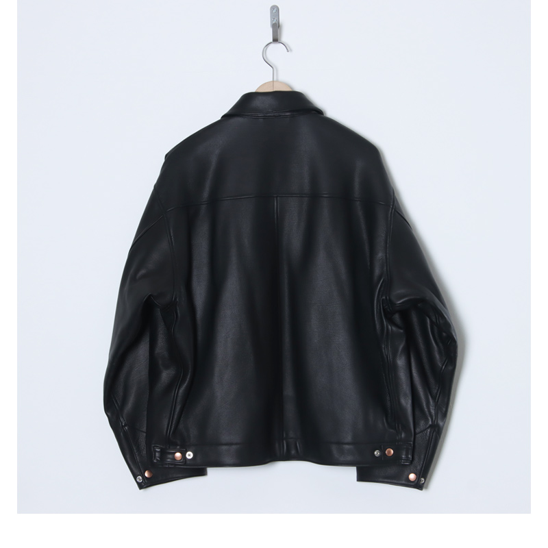 COMOLI (コモリ) カーフスキン ジップショートジャケット