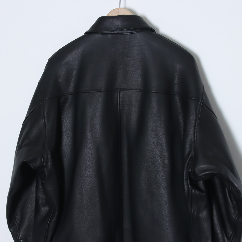 COMOLI (コモリ) カーフスキン ジップショートジャケット