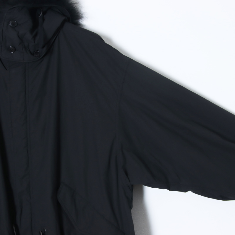 COMOLI (コモリ) コットンナイロン ミリタリーフーデッドコート