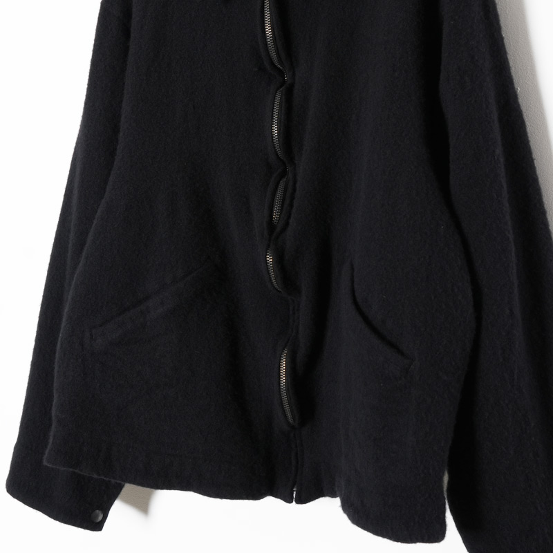 COMOLI (コモリ) 縮絨ウール ジップショートジャケット