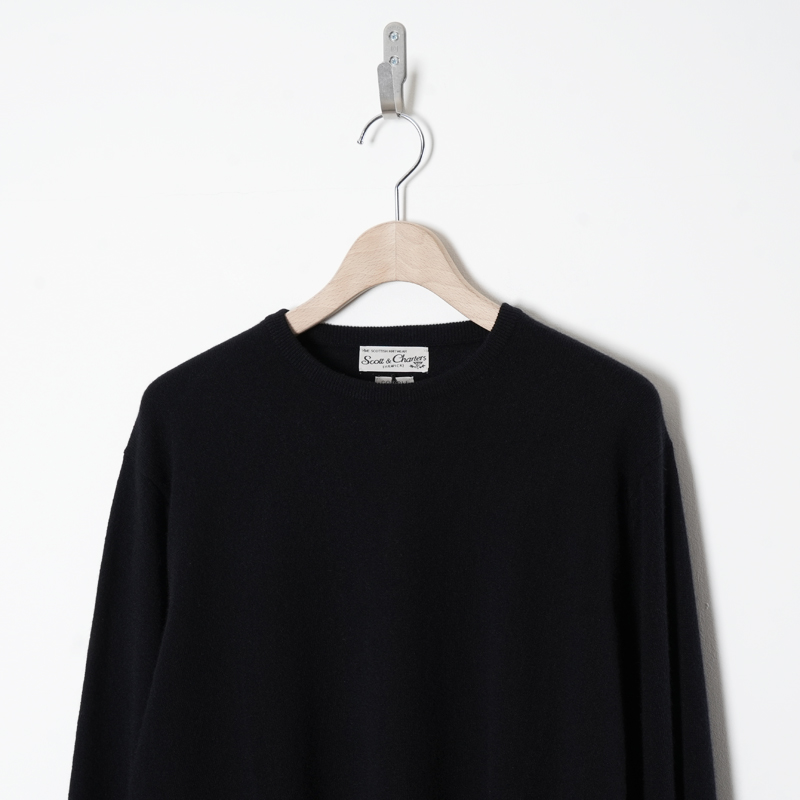 COMOLI (コモリ) SCOTT&CHARTERS別注 クルーネックニット