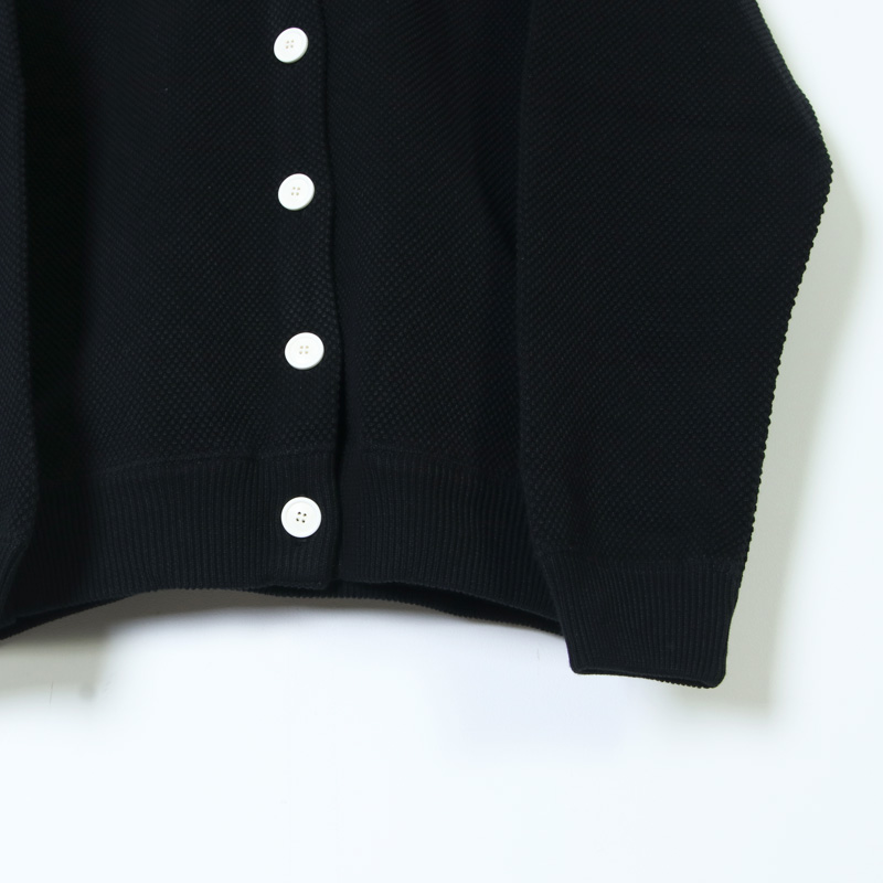 crepuscule (クレプスキュール) Moss stitch V/N cardigan for COTYLE