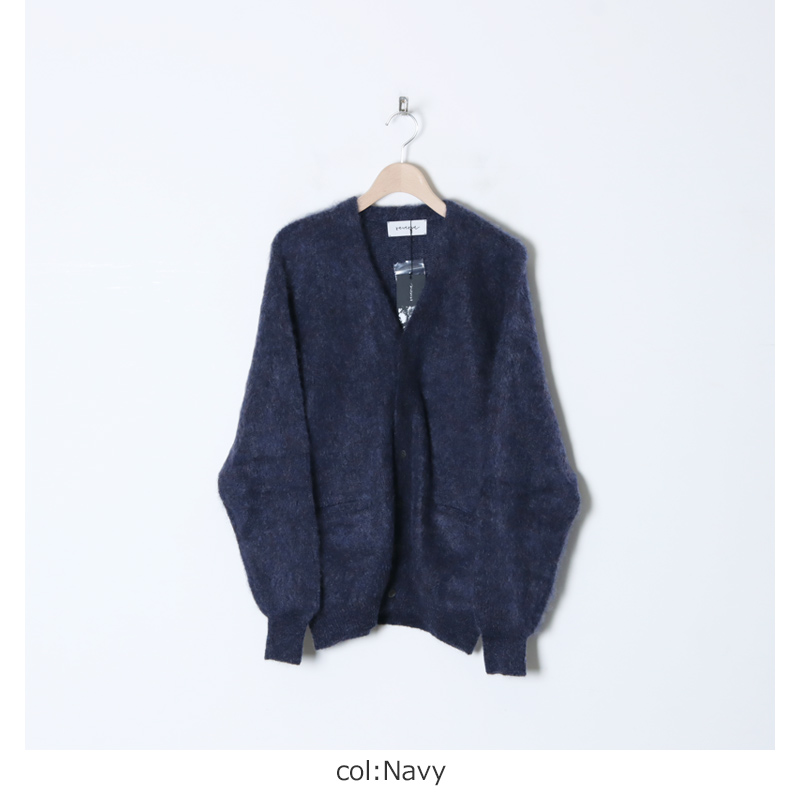 crepuscule (クレプスキュール) reverve Mohair Vneck Cardigan