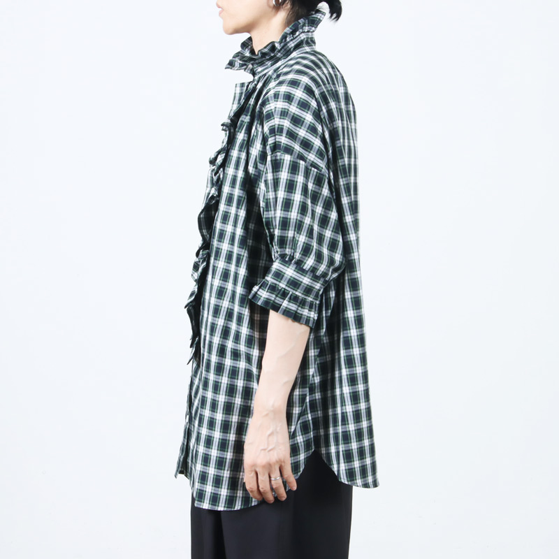 dahl'ia (ダリア) フリルブラウス チェック