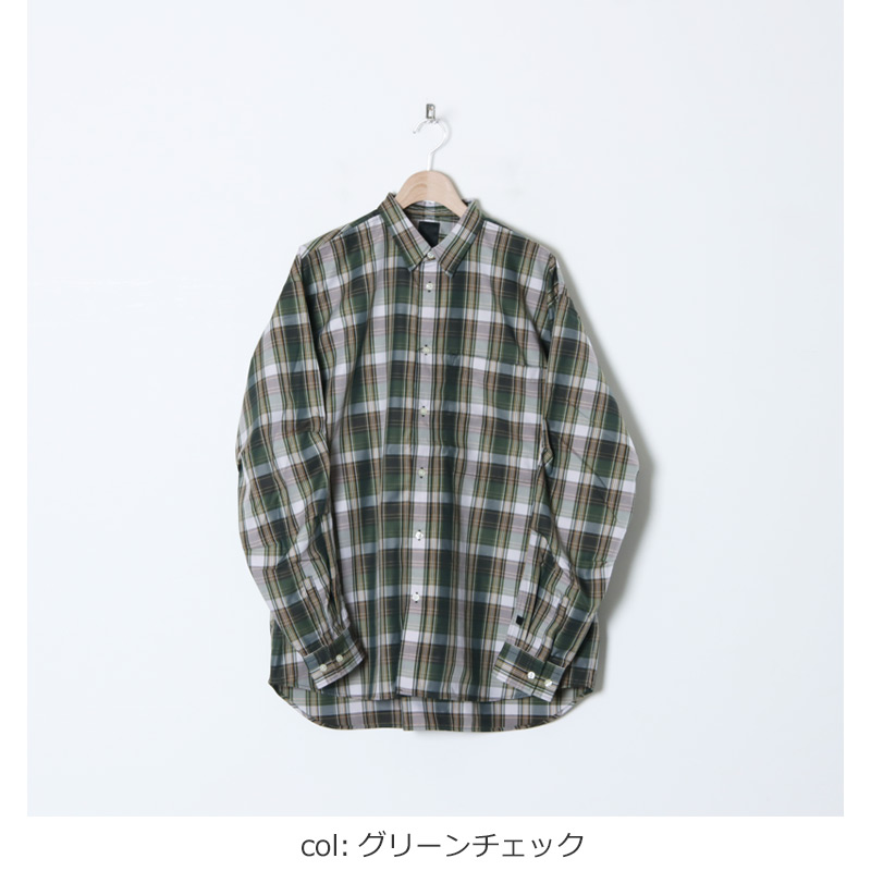 DAIWA PIER39 (ダイワピア39) TECH REGULAR COLLAR SHIRTS L/S PLAIDS