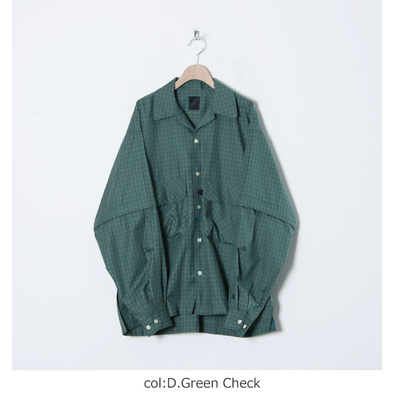 DAIWA PIER39 (ダイワピア39) TECH SPORTS OPEN COLLAR SHIRT L/S MINI