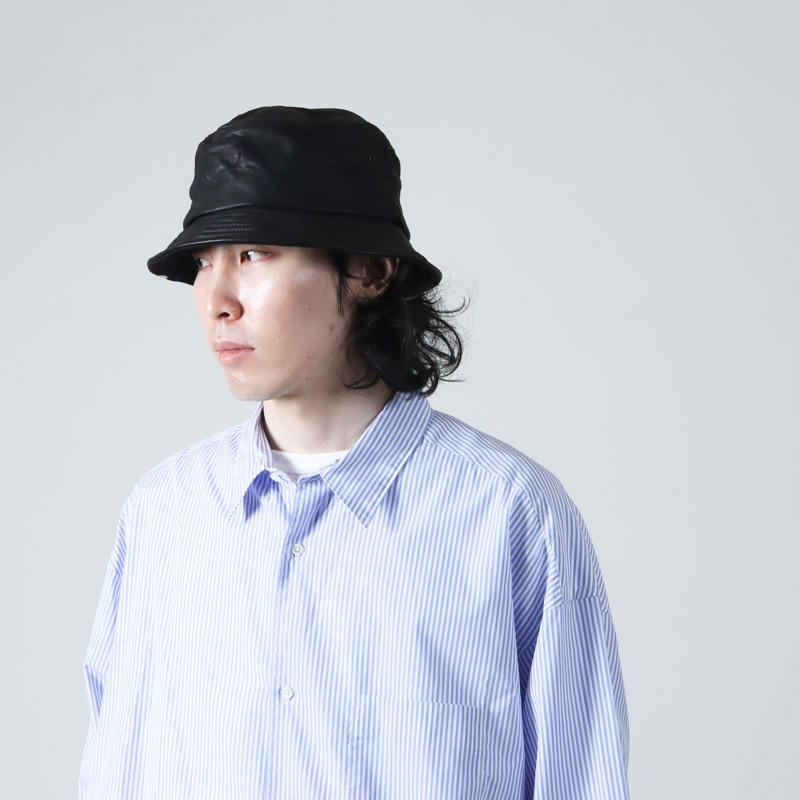 DECHO (デコー) LEATHER BUCKET HAT / レザーバケットハット