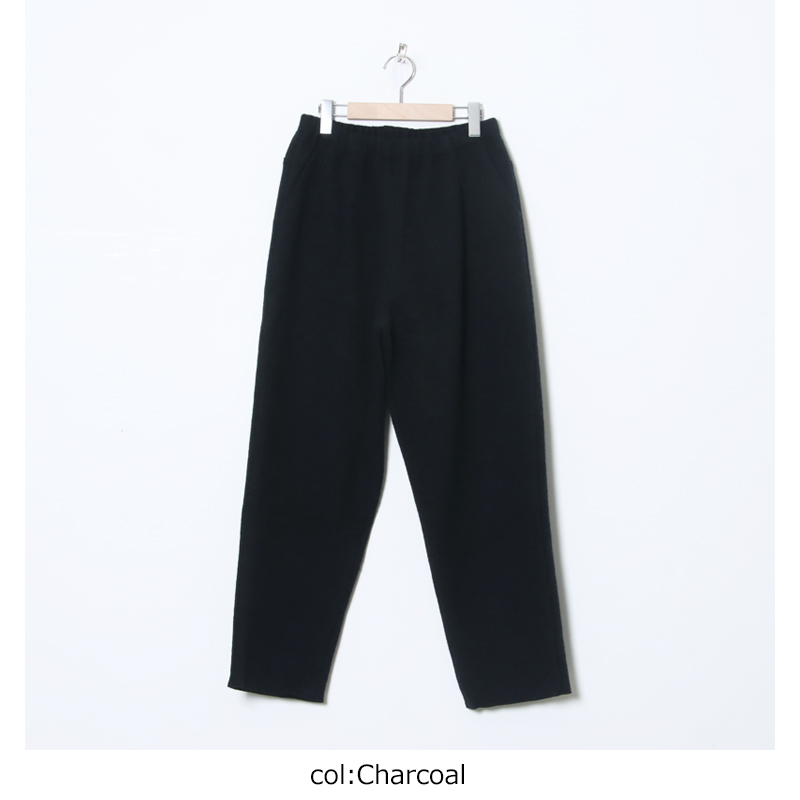 evameva (エヴァムエヴァ) press wool pants / プレスウールパンツ