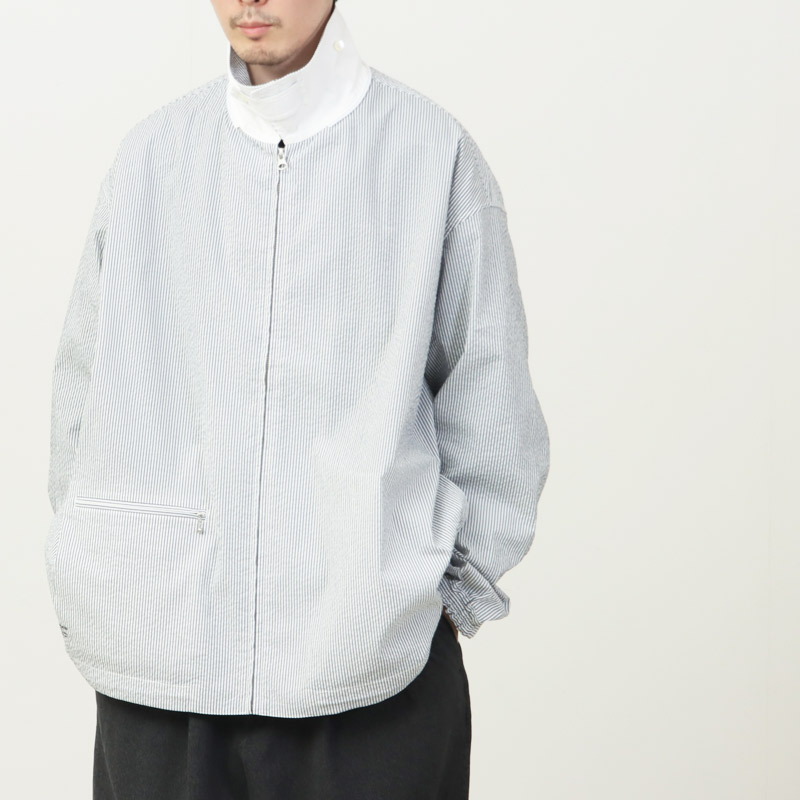 Fresh Service (フレッシュサービス) SEERSUCKER MARINE JACKET / シア