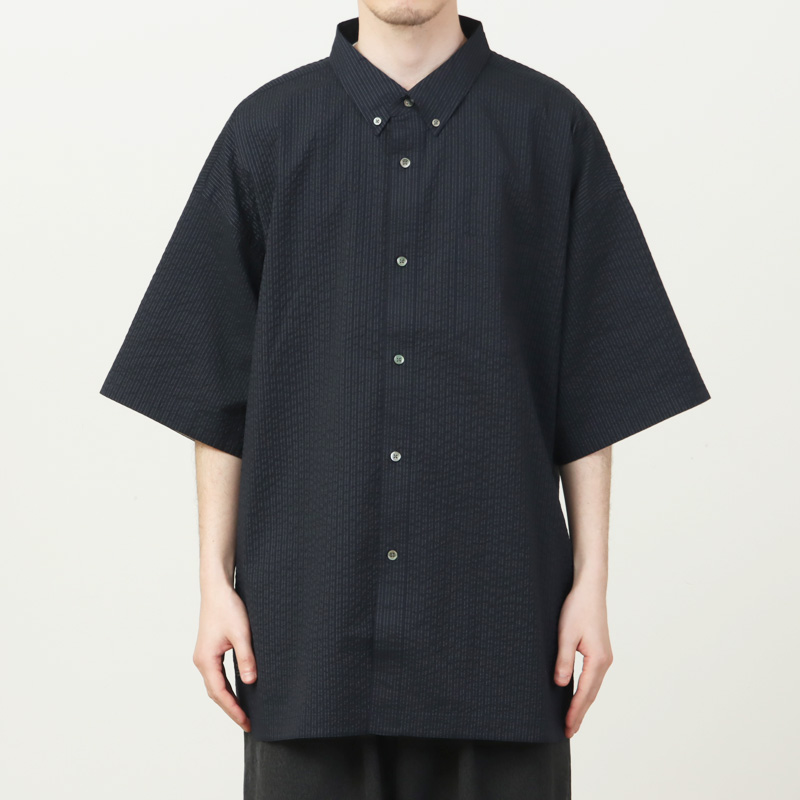 Fresh Service (フレッシュサービス) SEERSUCKER S/S B.D SHIRT / シア
