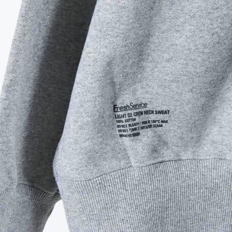 Fresh Service (フレッシュサービス) LIGHT OZ CREW NECK SWEAT