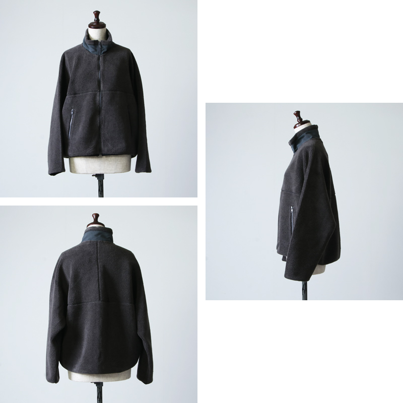 Graphpaper (グラフペーパー) Wool Boa Zip-Up Blouson / ウールボア