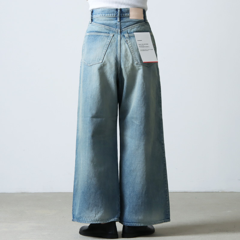 Graphpaper (グラフペーパー) Selvage Denim Two Tuck Wide Pants